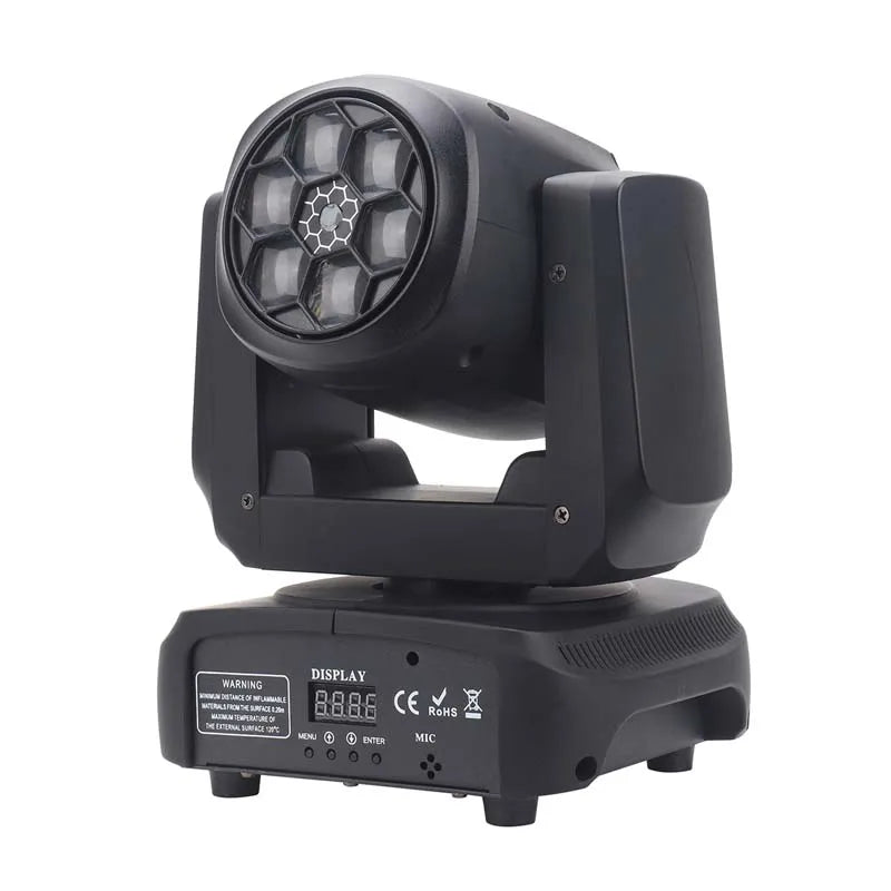 Sunart 6*15W RGBW 4 In ! LED Moving Head Beam Bee Eyes Stage Effect Lighting For DJ Disco Night Club Wedding Events DMX Fixture