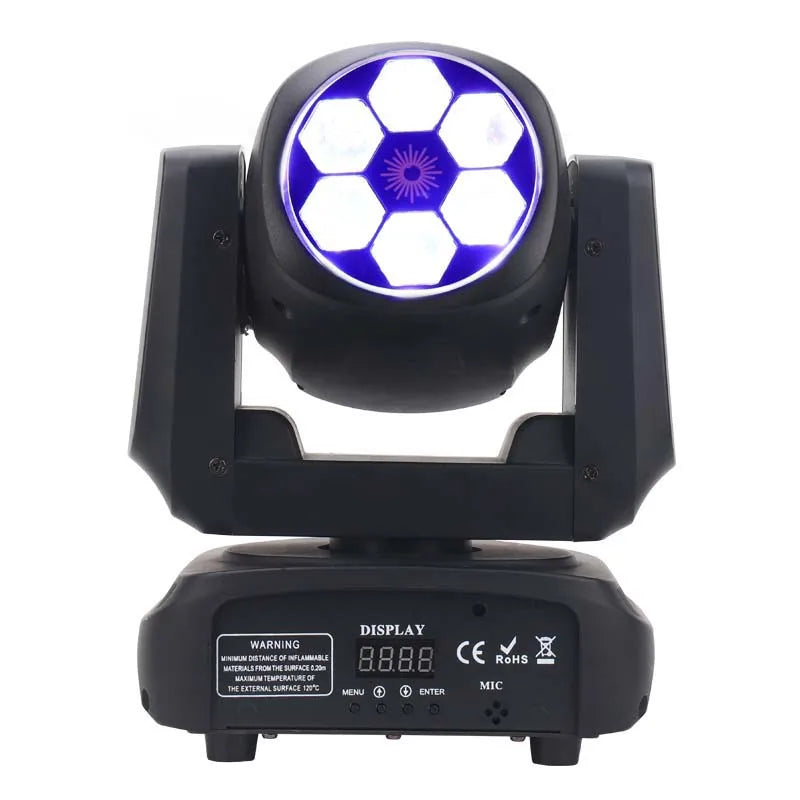 Sunart 6*15W RGBW 4 In ! LED Moving Head Beam Bee Eyes Stage Effect Lighting For DJ Disco Night Club Wedding Events DMX Fixture