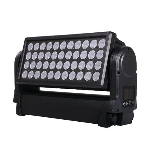 SUNART 44*10W Comel Moving Head Wash Stage Effect Light for DJ Disco Wireless DMX Control RGBW 4 in 1 Flood Beam Spot IP65 Lamp